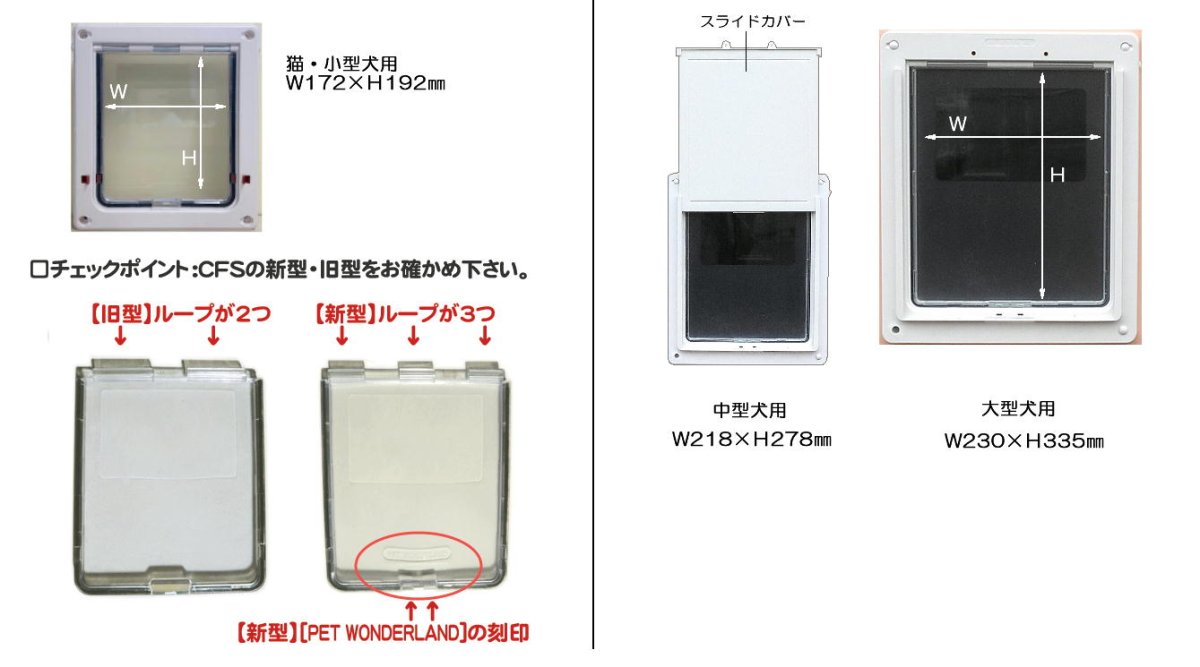 画像14: ペットドア用　交換パーツ：交換フラップ（透明部分） (14)