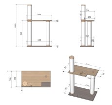 画像3: 【Ｉ様専用】爪とぎポール　作り替え分 (3)