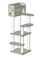 画像2: 【Ｈ様専用】オーダーメイドキャットタワー (2)