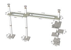 画像3: 【Ｏ様専用】スケルトンブリッジタワーBLB-P　Wブリッジ (3)