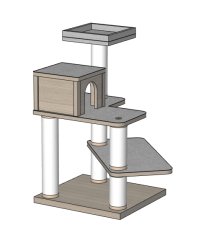画像4: 【Ｉ様専用】オーダーメイドキャットタワー【1-Ｂ】 (4)