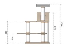 画像3: 【Ｉ様専用】オーダーメイドキャットタワー【1-Ｂ】 (3)