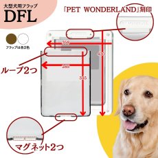 画像6: ペットドア用　交換パーツ：交換フラップ（透明部分） (6)
